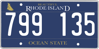 RI license plate 799135