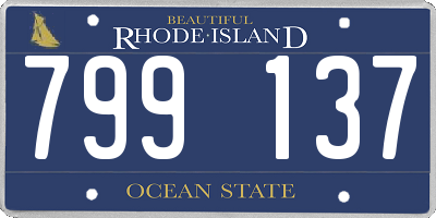 RI license plate 799137