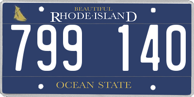 RI license plate 799140
