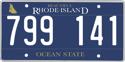 RI license plate 799141