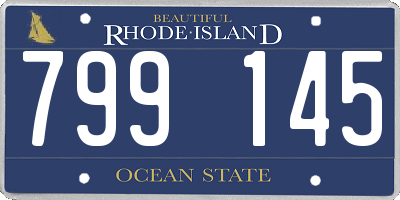 RI license plate 799145