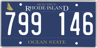 RI license plate 799146