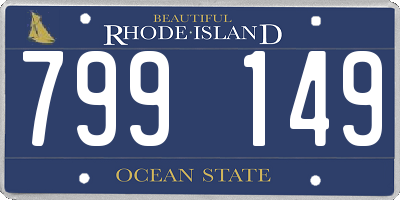 RI license plate 799149