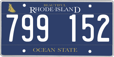 RI license plate 799152