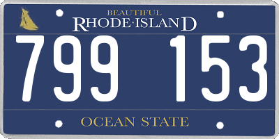RI license plate 799153