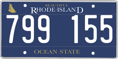 RI license plate 799155