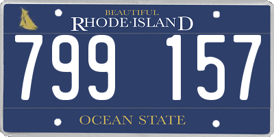 RI license plate 799157