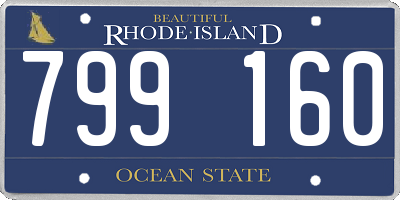 RI license plate 799160