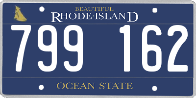 RI license plate 799162