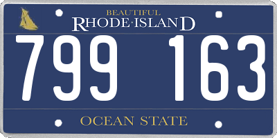 RI license plate 799163