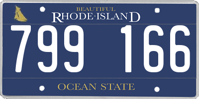 RI license plate 799166