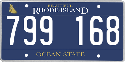 RI license plate 799168
