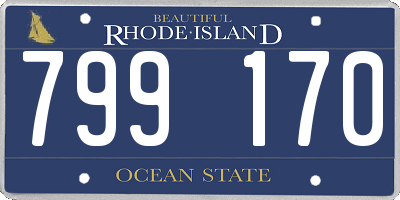 RI license plate 799170