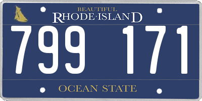 RI license plate 799171