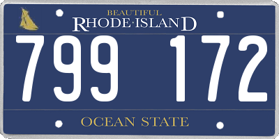 RI license plate 799172