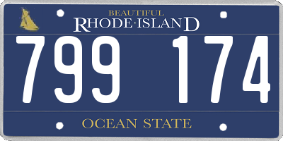RI license plate 799174