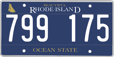 RI license plate 799175