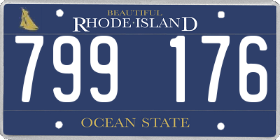 RI license plate 799176