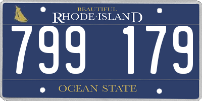 RI license plate 799179