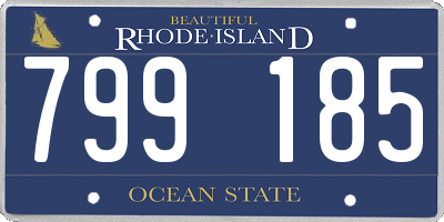 RI license plate 799185
