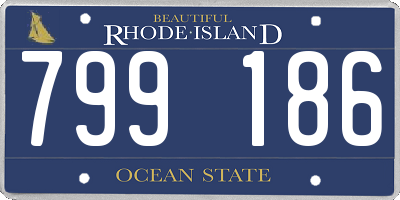 RI license plate 799186