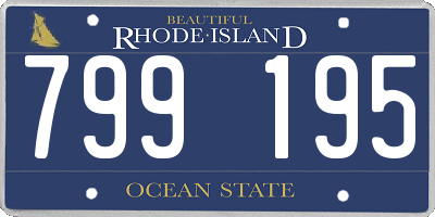 RI license plate 799195