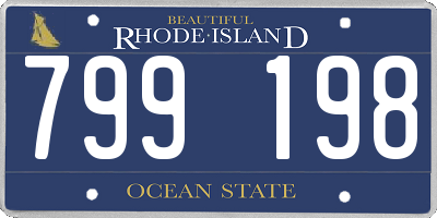 RI license plate 799198