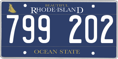 RI license plate 799202
