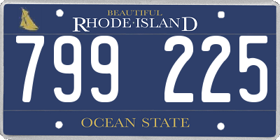 RI license plate 799225