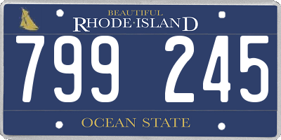 RI license plate 799245