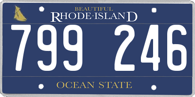 RI license plate 799246