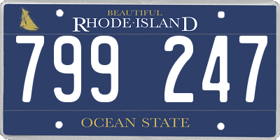 RI license plate 799247