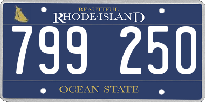 RI license plate 799250