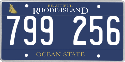 RI license plate 799256
