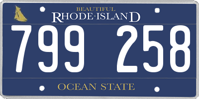 RI license plate 799258
