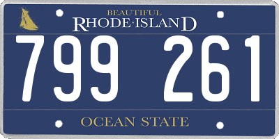 RI license plate 799261
