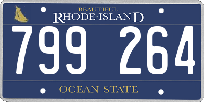 RI license plate 799264