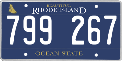 RI license plate 799267