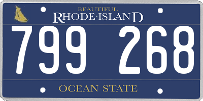 RI license plate 799268
