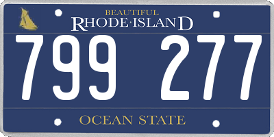 RI license plate 799277