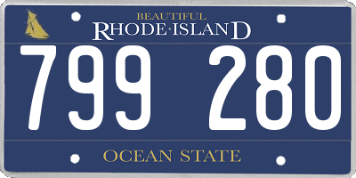RI license plate 799280