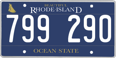 RI license plate 799290