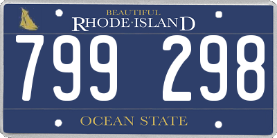 RI license plate 799298