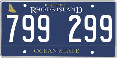 RI license plate 799299
