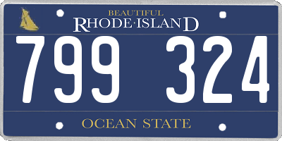 RI license plate 799324