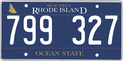 RI license plate 799327