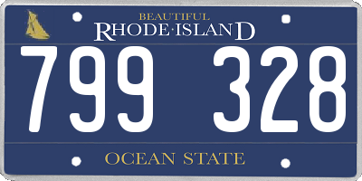 RI license plate 799328