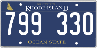 RI license plate 799330
