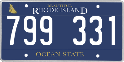 RI license plate 799331