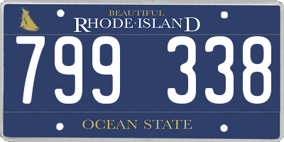RI license plate 799338